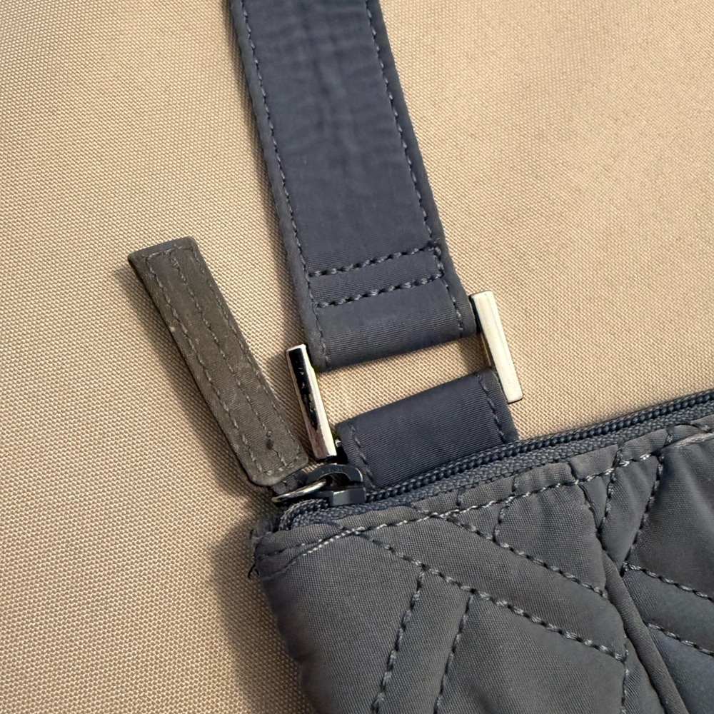 Vera Bradley Microfiber Crossbody Bag Gray - Picture 8 of 16